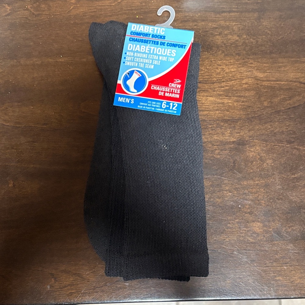 Dr. Scholl's Men's Black Comfort Socks